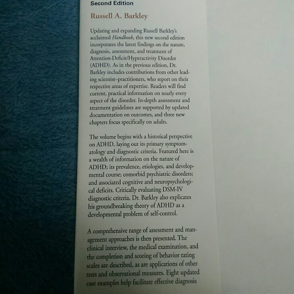 Vintage ADHD Handbook for Diagnosis and Treatment - Picture 3 of 5